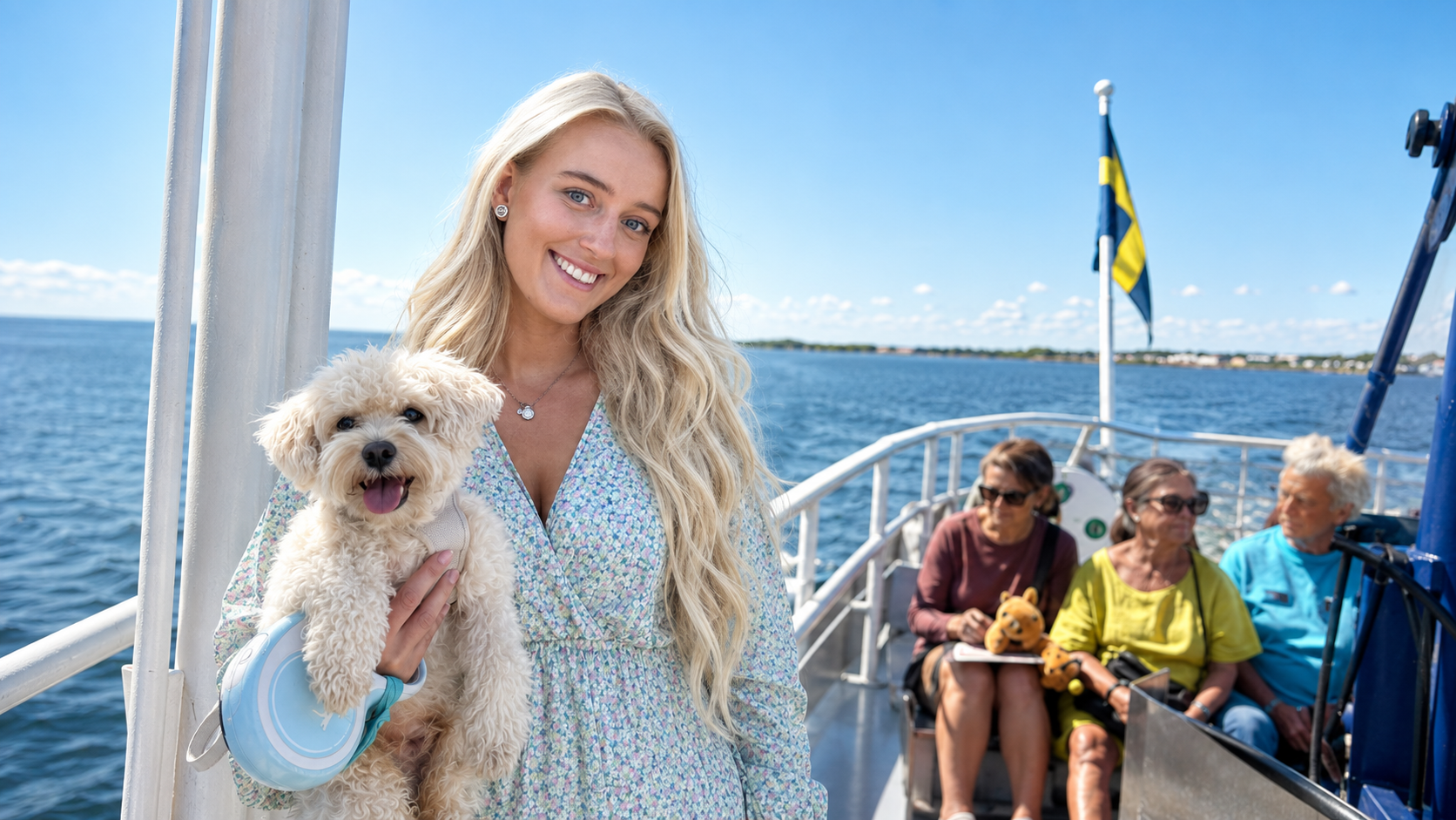 Sommardag på skärgårdsbåt — Sevo